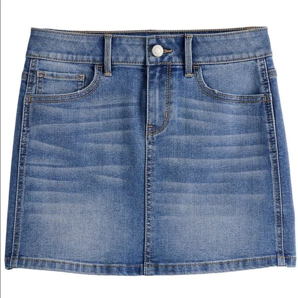 SO GIRLS Denim Stretch Skirt Size 8 - Picture 2 of 6